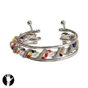 sg paris teenager bracelet rigid bracelet rhodium multicolor metal 