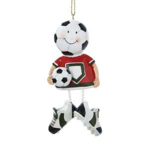  Club Pack of 12 Soccer Ball Head Christmas Ornaments 4 