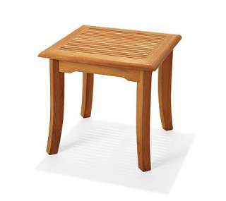TEAK SIDE TABLE / END STOOL OUTDOOR PATIO FURNITURE  