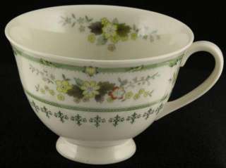   Doulton English Fine China Provencal TC1034 Teacup 4 Green Flowers
