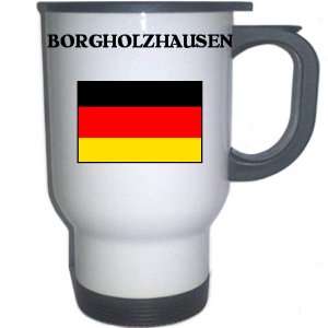  Germany   BORGHOLZHAUSEN White Stainless Steel Mug 