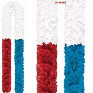  Red White and Blue 72in Feather Boa Toys & Games