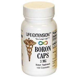  Life Extension Boron 3mg, 100 Capsule Health & Personal 