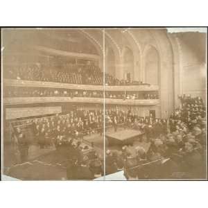  Panoramic Reprint of Billiard Tournament at Orchestra Hall 
