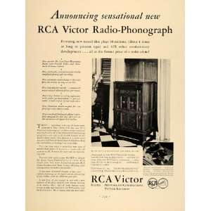  1931 Ad RCA Victor Radio Phonograph Records Nipper Dog 