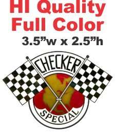 Checker Special Car Cab Taxi Marathon Decal   Nice Full Color  