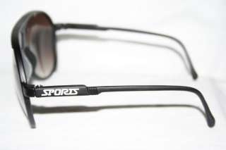 Millionaire Sport Black White Sunglasses Aviator Black lense Retro 80 