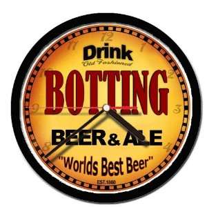  BOTTING beer and ale cerveza wall clock 