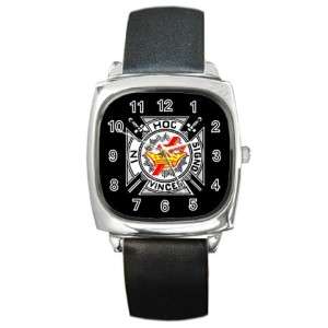 Black Knights Templar Masonic Square Metal Wrist Watch  