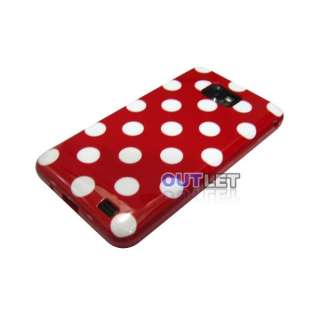 Black /white Dot Pattern TPU Gel Case Cover for Samsung Galaxy S2 