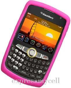 GEL Skin Case Cover 4 Blackberry Curve 8350 8350i PINK  