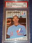 1989 Fleer #381 Randy Johnson Rookie Ad Blacked Out PSA 9 MINT