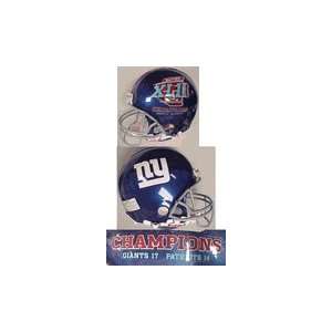 New York Giants Super Bowl 42 XLII Champions Riddell NFL Authentic Pro 