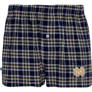  Notre Dame Fighting Irish Match up Flannel Boxer Shorts 