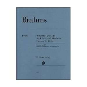   Viola) Opus 120 Nos.1 & 2 (Version For Viola) By Brahms Musical