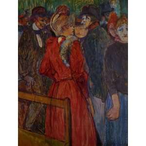 Oil Painting At the Moulin de la Galette Henri De Toulouse Lautrec H