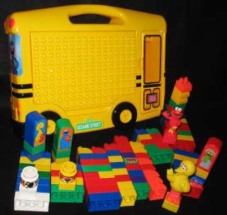 Sesame Street MEGA BLOKS School Bus Set 100 pcs  