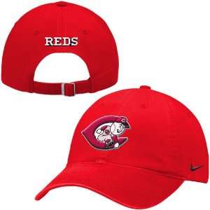  Nike Cincinnati Reds Red Ligature Stadium Hat