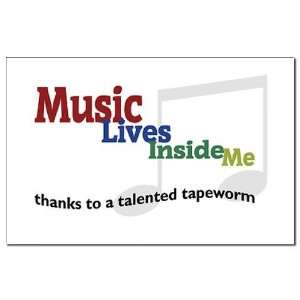  Music Tapeworm Music Mini Poster Print by  Patio 