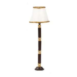   Miniature 1/2 Scale Brown and Brass Floor Lamp Toys & Games