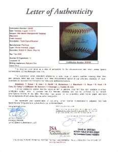   Team Signed Baseball Autographed Ball Kubek Houk Boyer JSA  