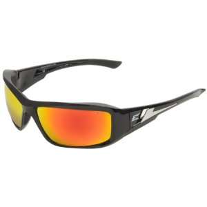 Edge Eyewear XBAP119 Brazeau Safety Glasses, Black with Aqua Precision 