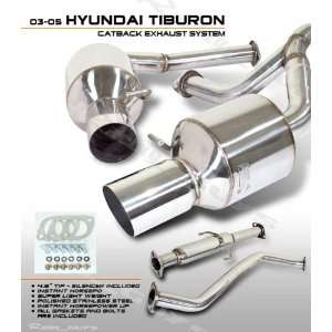  03 05 Hyundai Tiburon Cat back Exhaust System Automotive