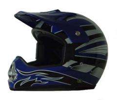 DOT 218 ATV Dirt Bike MX Blue Motorcycle Helmet  