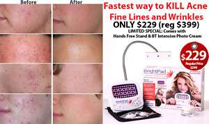 ACNE SOLUTION CURE BLUE RED PULSE LED LIGHT THERAPY NEW  