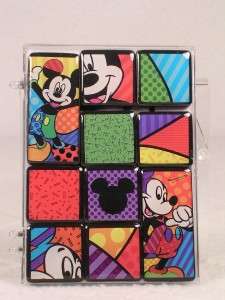 Romero Britto Disneys Set of 10 FUN & Functional Magnets Mickey Mouse 