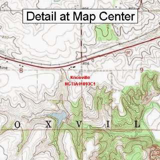 USGS Topographic Quadrangle Map   Knoxville, Iowa (Folded/Waterproof 