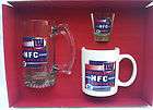 New York Giants Fan Set 2000 NFC Season Champions Beer Mug, Shot Glass 