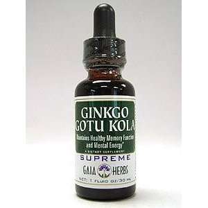  Gaia Herbs   Ginkgo/Gotu Kola Supreme   1 oz Health 