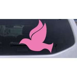  Pink 8in X 8.0in    Dove Christian Car Window Wall Laptop 
