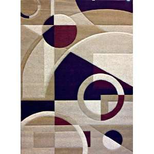  Modern Area Rug 4 Ft. X 5. Ft 3 In. Contempo 322 Black 
