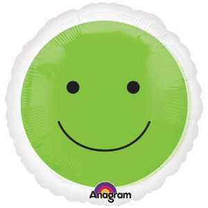  Lime Green 18 Smiley Face Mylar Balloon Toys & Games