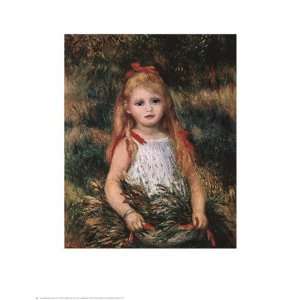 Girl With a Sheaf of Corn   Poster by Pierre Auguste Renoir (22 x 28)