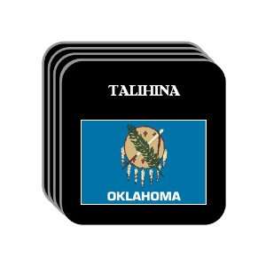  US State Flag   TALIHINA, Oklahoma (OK) Set of 4 Mini 