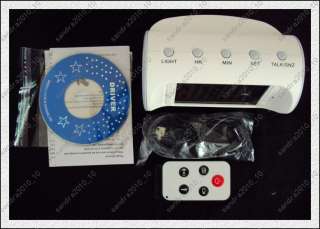   Digital Motion Detection Table Clock Spy Camera DVR White  