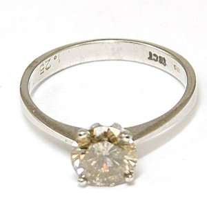 Diamond Ring Solitaire 18ct Gold 1.25 Carat Size M Size 6 