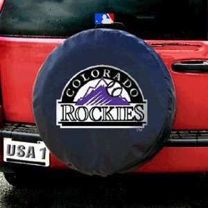  BSS   Colorado Rockies MLB Spare Tire Cover (Black 