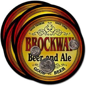  Brockway , WI Beer & Ale Coasters   4pk 