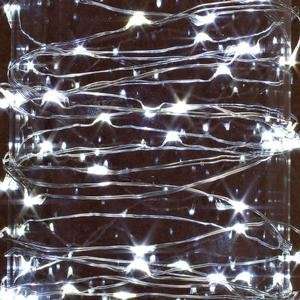 38652   9 36 Light Silver Wire Cool White Battery Operated Indoor 