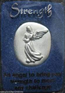   Berrie Pewter Guardian Savior Angel in my Pocket Strength Token Coin