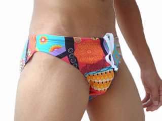 JANTZEN Mens Lycra Brief Bikini Swimsuit Colorful  
