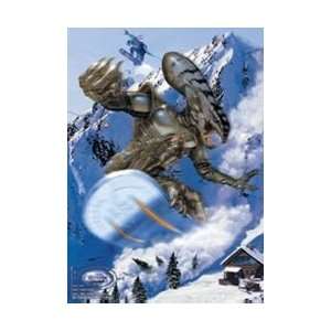  SCI FI Posters Alien Snowboarder   Mountains   86x61cm 