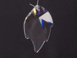 Swarovski Crystal Leaf Prism Pendant 45mm 1992 New  