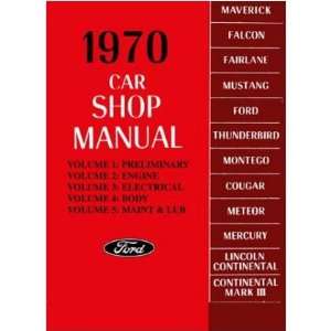    1970 MERCURY CAPRI COUGAR etc Shop Service Manual Book Automotive
