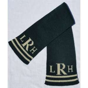  personalized scarf with monogram and double line