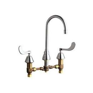  Chicago Faucets 786 SWE3XKCP Chrome Manual Deck Mounted 8 